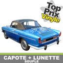 Capote auto Renault Caravelle S cabriolet en Vinyle avec lunette arri&egrave;re en PVC