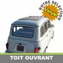 Capote/toit ouvrant Renault 4L d&eacute;couvrable en Vinyle