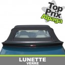 Lunette arri&egrave;re pour capote Saab 900 Classic cabriolet en Alpaga Twillfast II