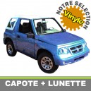 Capote 4x4 Santana S350 cabriolet avec ouverture arri&egrave;re en Vinyle sur toile coton