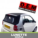 Lunette arri&egrave;re O.E.M pour capote Smart ForTwo cabriolet en Alpaga Twillfast
