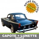 Capote auto Sunbeam Alpine s&eacute;rie 1 cabriolet en vinyle avec lunette arri&egrave;re en PVC