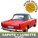 Capote auto Sunbeam Alpine s&eacute;rie 5 cabriolet en vinyle avec lunette arri&egrave;re en PVC