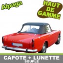 Capote auto Sunbeam Alpine s&eacute;rie 5 cabriolet en Alpaga avec lunette arri&egrave;re en PVC