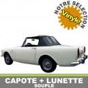 Capote auto Sunbeam 1725 cabriolet en vinyle avec lunette arri&egrave;re en PVC