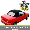 Capote auto Suzuki Swift Geo Metro cabriolet en vinyle avec lunette arri&egrave;re en PVC