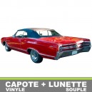 Capote auto Buick LeSabre cabriolet en vinyle avec lunette arriere en PVC