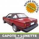 Capote auto Toyota Celica T16 cabriolet en Vinyle avec lunette arri&egrave;re en PVC