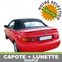 Capote auto Toyota Paseo en Alpaga Stayfast 2 avec lunette arri&egrave;re en PVC