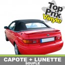Capote auto Toyota Paseo en vinyle origine avec lunette arri&egrave;re en PVC