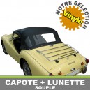 Capote auto Triumph TR3 cabriolet en Vinyle avec lunette arri&egrave;re en PVC