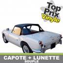 Capote auto Triumph Spitfire 4 cabriolet en Vinyle Leather Grain avec lunette arri&egrave;re en PVC