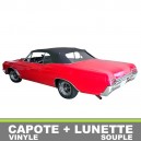 Capote auto Buick Special cabriolet en vinyle avec lunette arriere en PVC