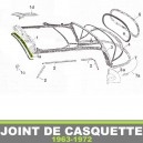 Joint de casquette volkswagen coccinelle de 1963 &agrave; 1972