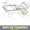 Bois de tonneau pour capotage de Volkswagen Coccinelle 1302 cabriolet