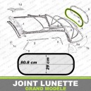 Joint de lunette arri&egrave;re pour capote de Volkswagen Coccinelle 1303