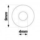 Cuvette pour vis t&ocirc;le laiton nickel&eacute; 3.5 &agrave; 4mm
