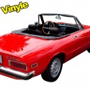 Couvre capote Alfa Romeo Coda Tronca (1750/2000) cabriolet en Vinyle