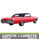 Capote auto Buick Wildcat cabriolet en vinyle avec lunette arriere en PVC