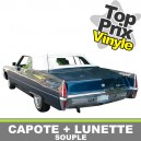 Capote auto Cadillac Deville cabriolet en vinyle avec lunette arriere en PVC