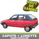 Capote auto pour Citroen Visa en Vinyle sans pavillon int&eacute;rieur