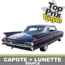 Capote auto Cadillac Deville cabriolet en vinyle avec lunette arriere en PVC