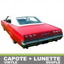 Capote auto Chevrolet Impala cabriolet en vinyle avec lunette arriere en PVC