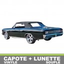 Capote auto Chevrolet Chevelle Malibu cabriolet en vinyle avec lunette arriere en PVC