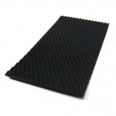Tapis de sol en caoutchouc noir pointes diamant