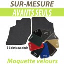 Tapis auto sur-mesure voiture Alfa Romeo GTV Spider cabriolet - Tapis avants en moquette velours
