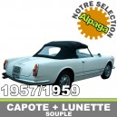 Capotes auto Alfa Romeo 2000 Spider cabriolet en Alpaga avec lunette arriere en PVC