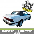 Capote auto Chrysler Le Baron cabriolet en Vinyle avec lunette arriere en verre