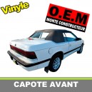Capote partie avant Chrysler Le Baron cabriolet en Vinyle sans lunette arriere
