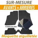 Tapis auto sur-mesure voiture Alfa Romeo GTV Spider coup&eacute; - Tapis avants + arri&egrave;res en moquette aiguillet&eacute;e