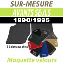 Tapis auto sur-mesure voiture Alfa Romeo GTV Spider cabriolet - Tapis avants en moquette velours