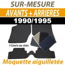 Tapis auto sur-mesure voiture Alfa Romeo GTV Spider coup&eacute; - Tapis avants + arri&egrave;res en moquette aiguillet&eacute;e