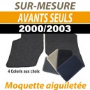 Tapis auto sur-mesure voiture Alfa Romeo GTV Spider cabriolet - Tapis avants en moquette aiguillet&eacute;e