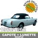Capotes auto Alfa Romeo 2000 Spider cabriolet en Alpaga avec lunette arriere en PVC