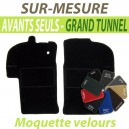 Tapis auto sur-mesure voiture Peugeot 304 cabriolet - Tapis avants grand tunnel en moquette velours
