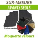 Tapis auto sur-mesure voiture Alfa Romeo GTV Spider cabriolet - Tapis avants en moquette velours