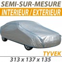 Housse int&eacute;rieure/ext&eacute;rieure semi-sur-mesure en Tyvek - Housse auto : Bache protection Fiat 500 N cabriolet