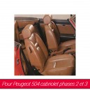 Coiffes de sièges avants pour Peugeot 504 phase 2 et 3