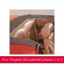 Coiffes de sièges arrières pour Peugeot 504 phase 2 et 3