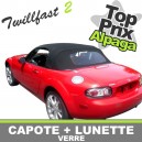 Capote Mazda MX5 NC en Alpaga Twillfast II avec lunette Verre d&eacute;givrante