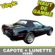 Capote auto Corvette C4 cabriolet en vinyle avec lunette arrière en verre