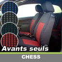 Housses si&egrave;ges auto avants sur mesure pour Alfa Romeo Spider cabriolet - "Chess"