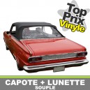 Capote auto Plymouth Belvedere cabriolet en vinyle avec lunette arriere en PVC