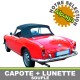 Capotes auto Alfa Romeo Giulia Spider 1600 cabriolet en Alpaga avec lunette arriere en PVC