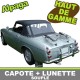 Capote auto Datsun 1600/2000 FairLady SP311 cabriolet en Alpaga avec lunette arrière en 3 parties