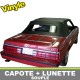 Capote auto Dodge 600/600ES cabriolet en vinyle avec lunette arriere en PVC
